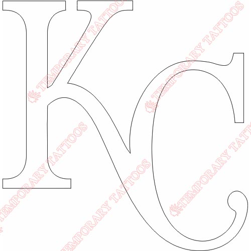 Kansas City Royals Customize Temporary Tattoos Stickers NO.1619